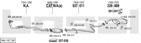 BOSAL 084.167.56 Exhaust System